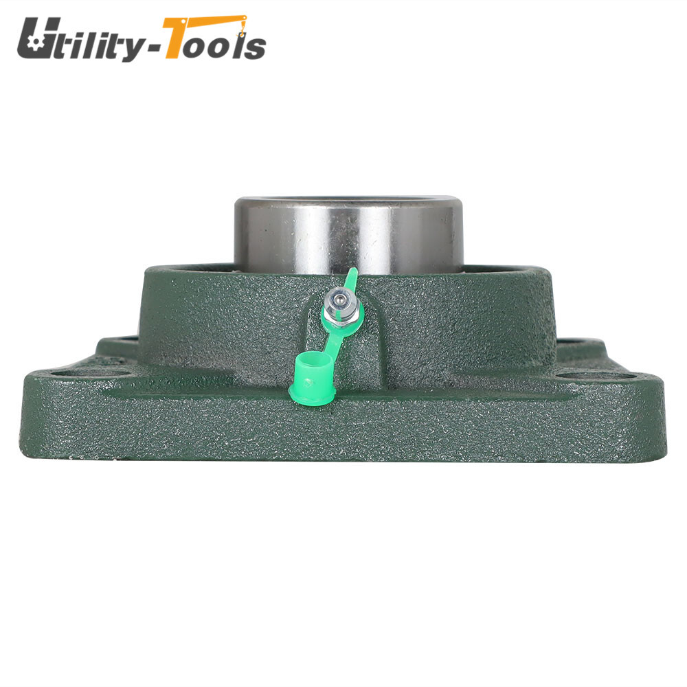 2 Pack UCF208-24 Pillow Block Flange Bearing 1.5" Bore 4 Bolt Solid Base New