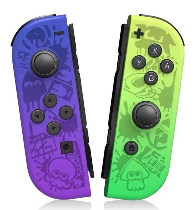 Nintendo Switch L & R Joy Con Controllers With Dual Vibration Splatoon Theme