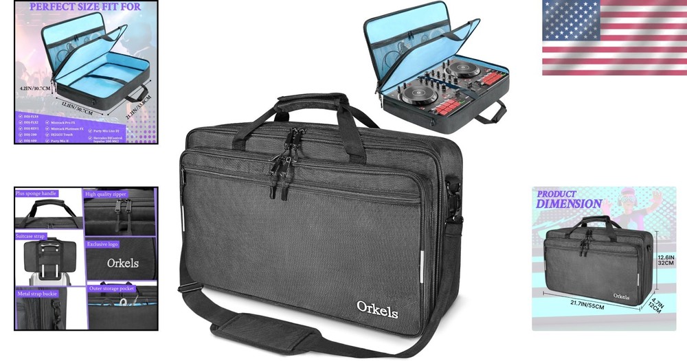 3-Mode DJ Controller Carrying Case for Compatibility & Safety