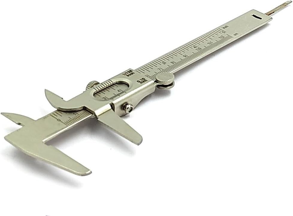 Non Digital Vernier Caliper Metric -Imperial Measuring System Tools for...