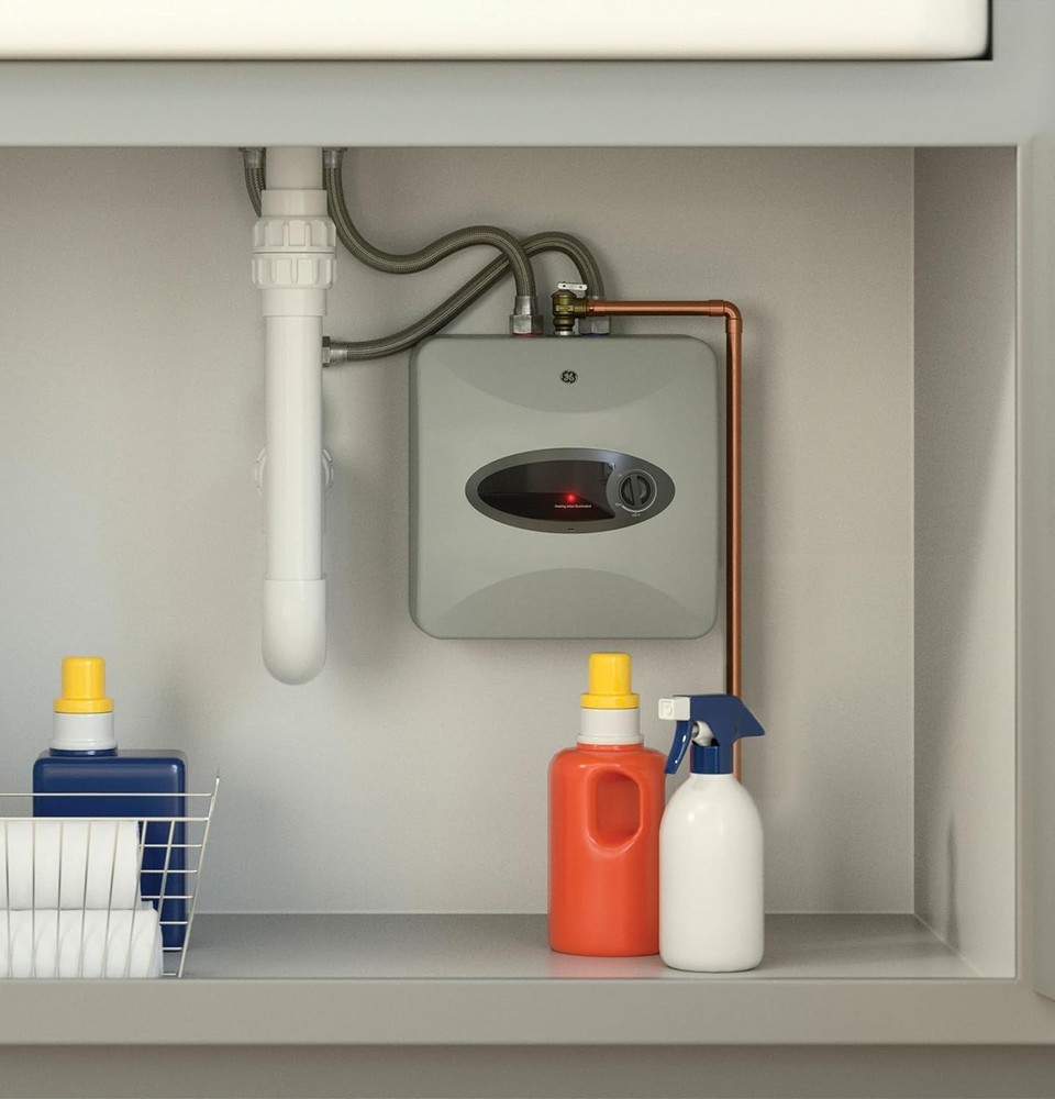 Ge 2.5 Gallon Mini Tank Water Heater 120V Under Sink Instant Hot Compact