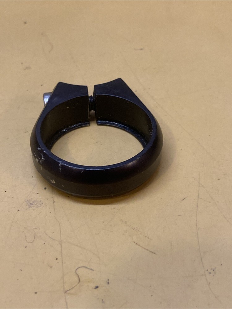 Black DKG Anodized Bolt-on Seatpost Clamp 35mm