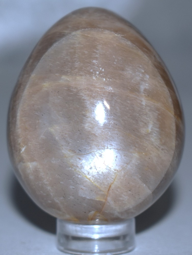 Beautiful Peach Moonstone Egg 1.75"/76 Grams