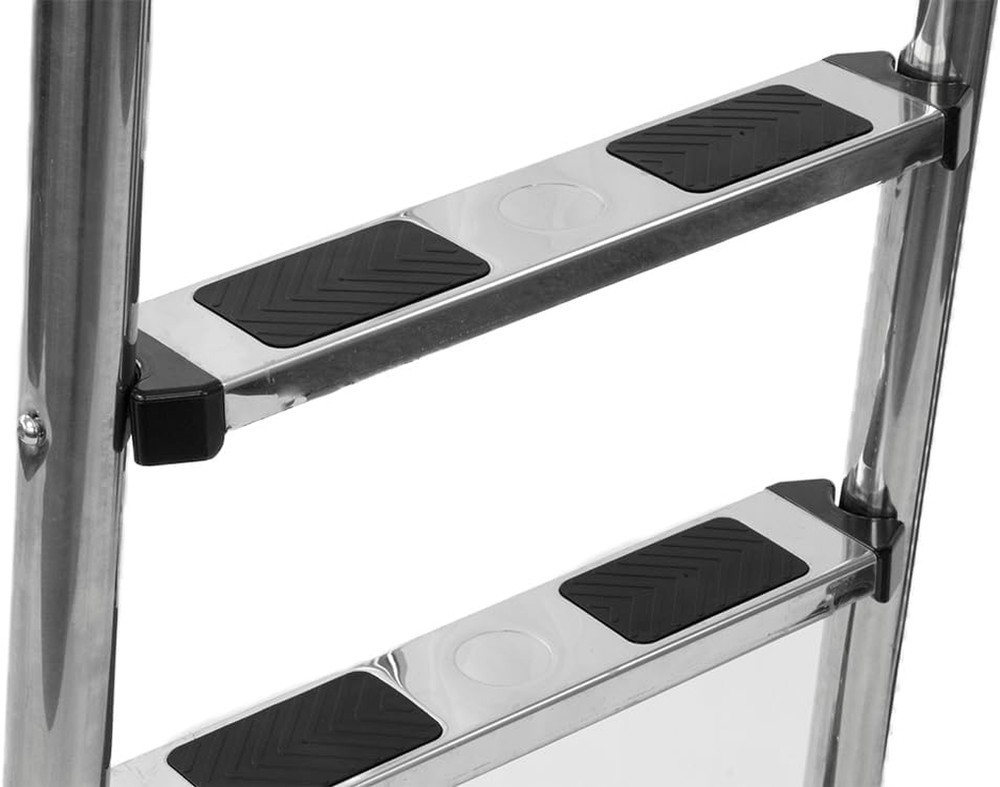 4-Step Stainless Steel Pool Ladder | In-Ground Swimming Pool Entry & Exit System