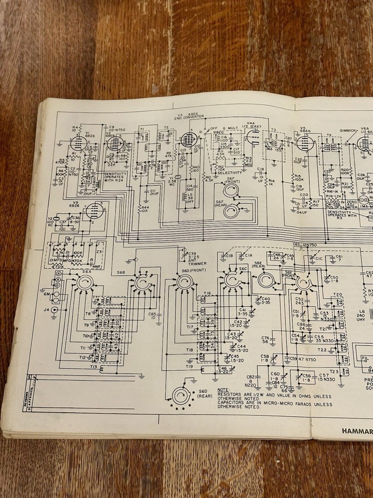 Hammarlund HQ-110A Communications Receiver Operating Manual (original)