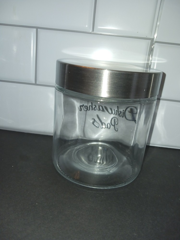 Hand Crafted "Dishwasher Pods" Glass Container