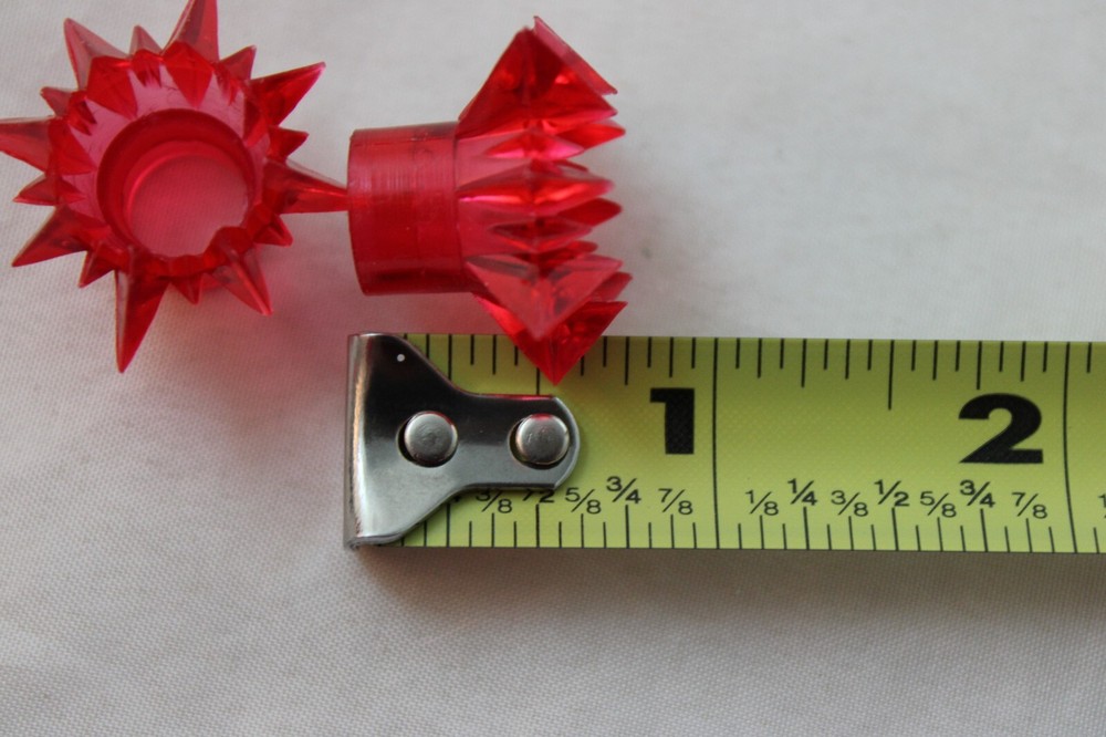 21 Red Starburst Atomic Star Mini String Christmas Light bulb Covers Reflectors