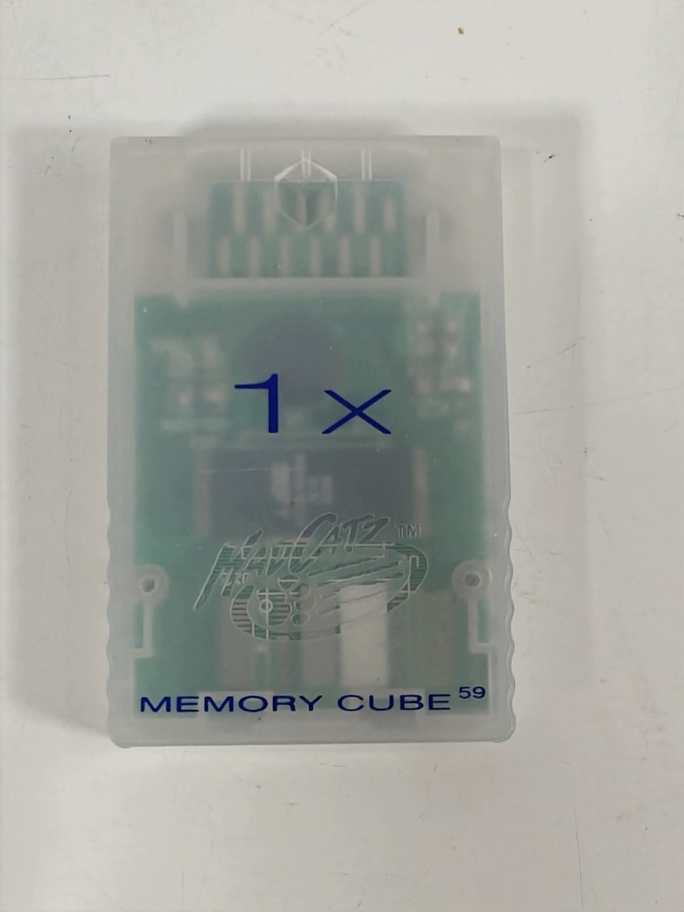 Mad catz GameCube Memory Card Memory Cube 1x 2004, 59 Blocks, CLEAR 5607