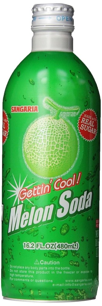 Melon Soda 16.2oz x 24 Pack - Carbonated Soft Drink