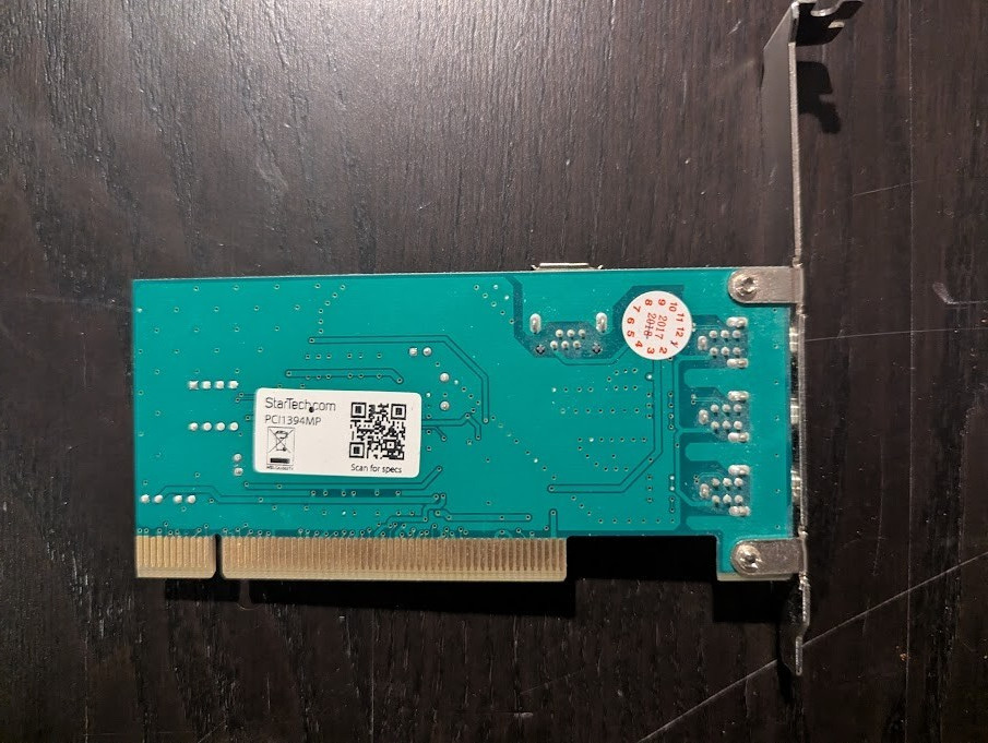 StarTech 4 port PCI 1394a FireWire Adapter Card - 3 External 1 Internal