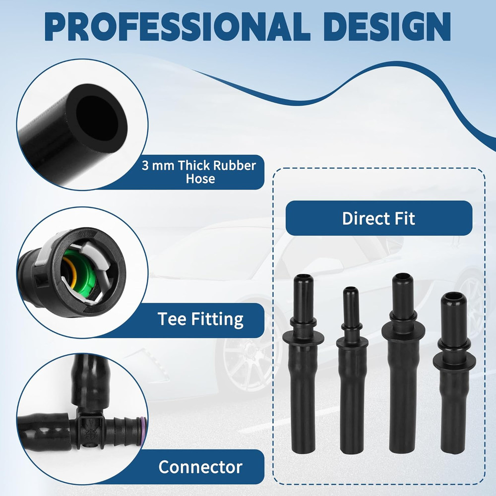 96-0190 Professional EVAP Leak Detection Kit, Universal Low-Pressure Adapters fo