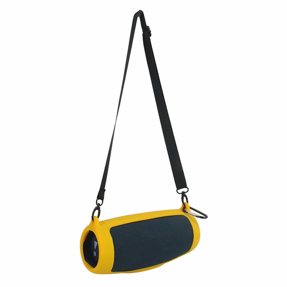 Yellow Silicone Case Protective Frame Cover for JBL Charge 5 Bluetooth Speaker