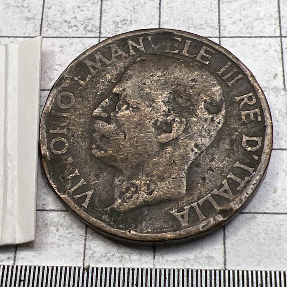 1928 Italy 10 Centesimi Foreign Coin