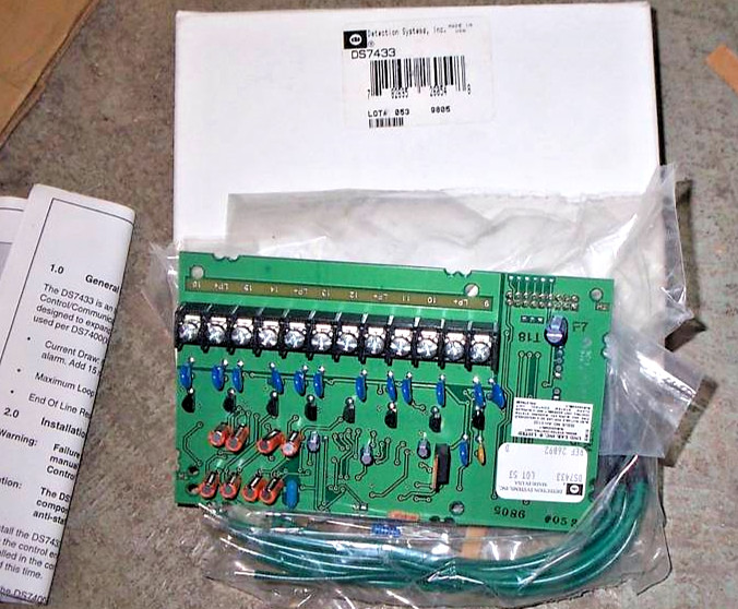 NEW DETECTION SYSTEM / BOSCH DS7433 EIGHT INPUT REMOTE MODULE FIRE ALARM