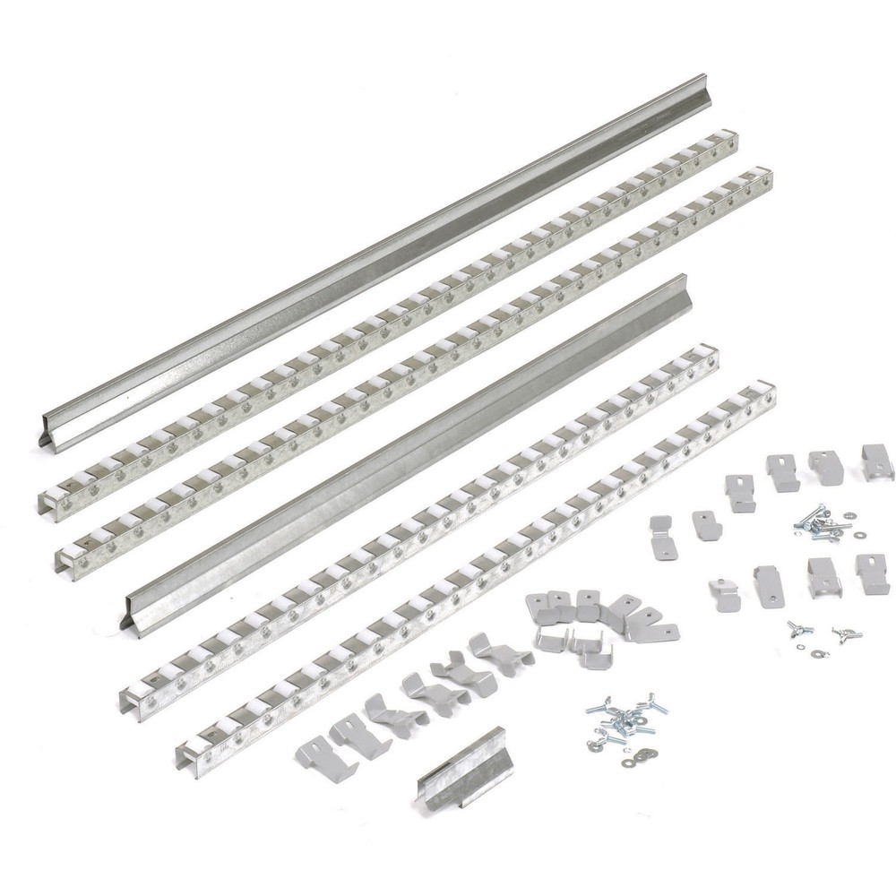 Gravity Carton Flow Roller Track Kit Double Depth 84"