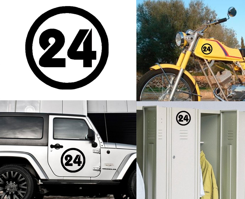 Number 24, Sticker Vinyl Version v2