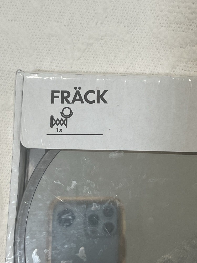 IKEA FRÄCK Wall Mount Mirror Extendable Magnifying Makeup Shaving Stainless NEW