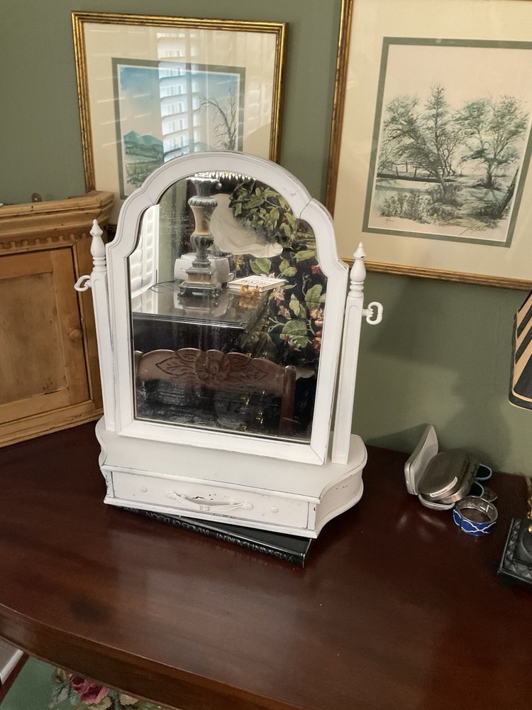Shaving Mirror With Drawer