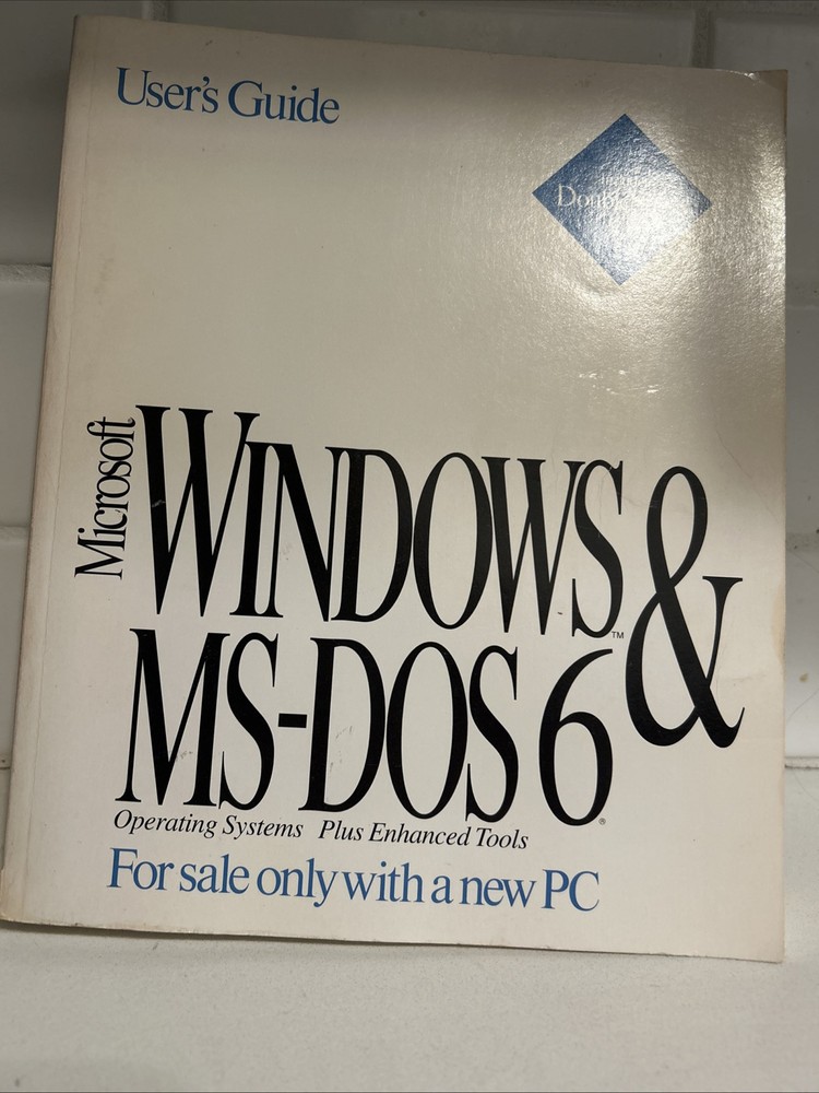 Microsoft Windows & MS-DOS 6 User's Guide (1993) Preowned / Used - GC