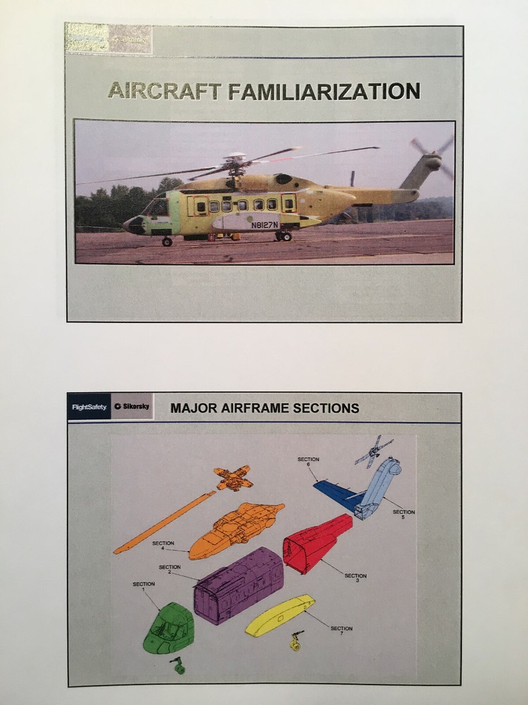 Sikorsky S-92A Pilot Training & Familiarization Manual