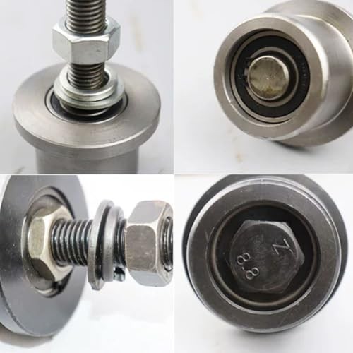 4Pcs Heavy Duty I Beam Trolley Rollers,I-Beam Rollers, Rollers for I