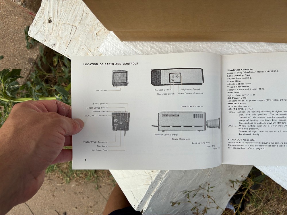 Sony 3250S Video Camera (Vintage)