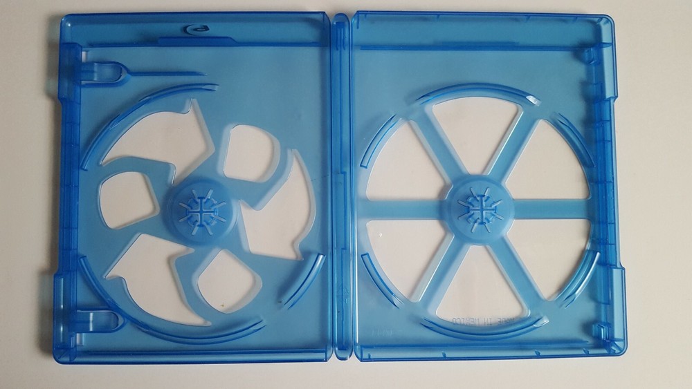 USED Standard 12mm Replacement 2-Disc Blu-ray Slotted Case with Outer Sleeve