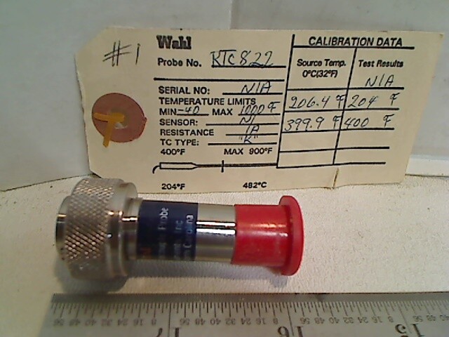 WAHL TYPE K THERMOCOUPLE PROBE RTC822