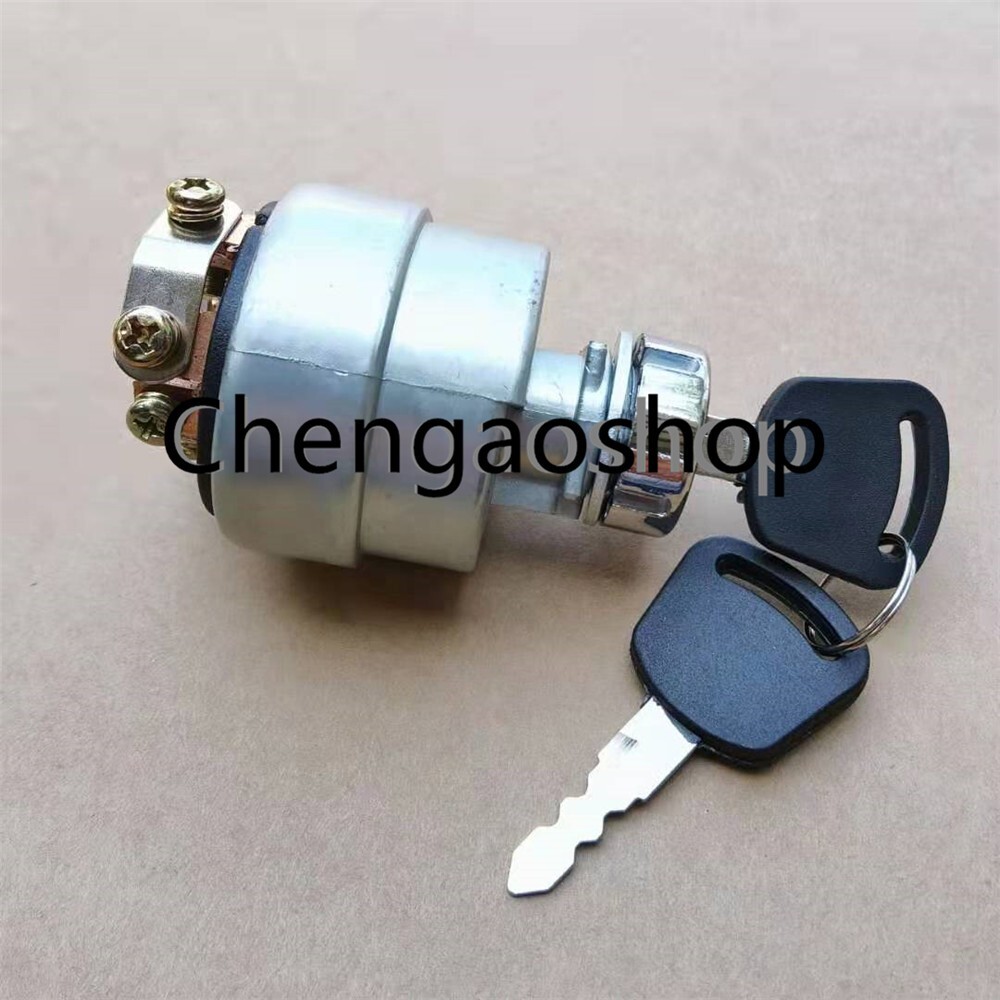 1PC For forklift JK406C ignition key switch loader excavator harvester