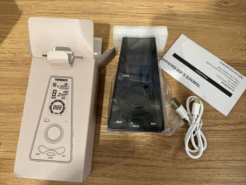 Digital Metronome w Timer Electronic Vocal Metronome Adjustable & Timed NEW