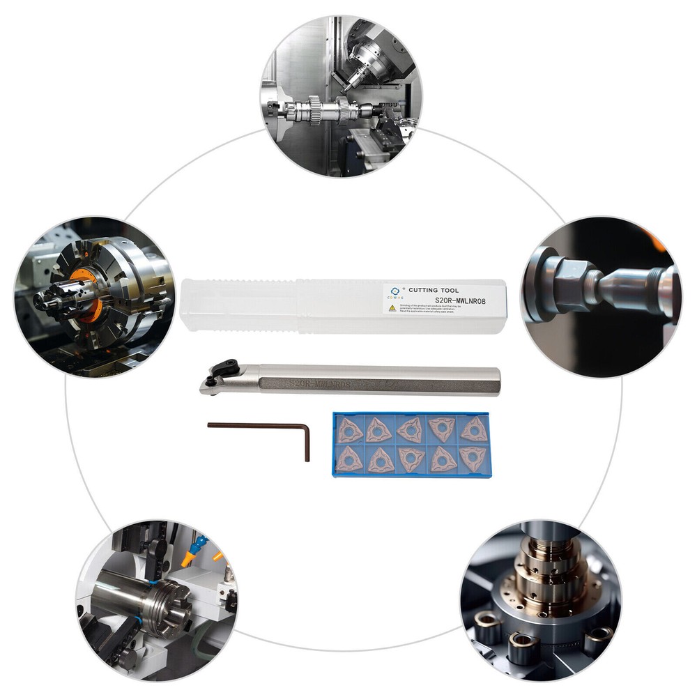 3/4" Lathe Internal Boring Bar Turning Tool Holder + Indexable Carbide Insert