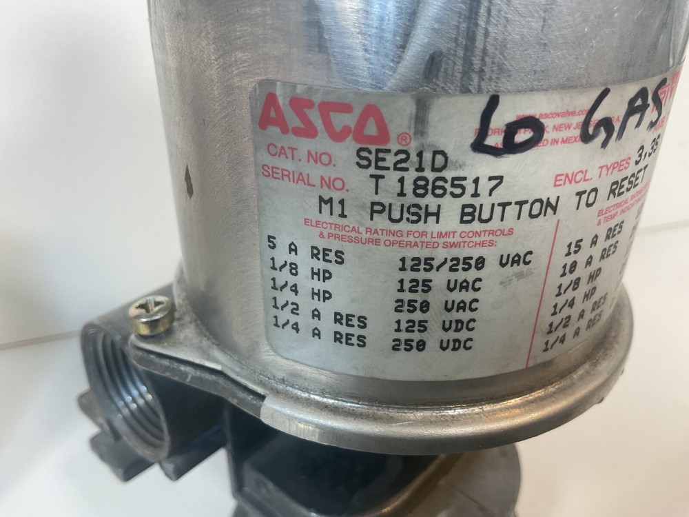 ASCO Tri Point SE21D Pressure Switch