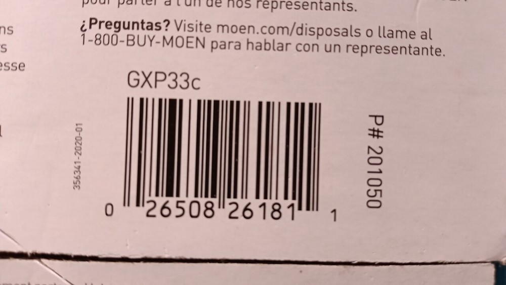 Moen GXP33C Pro 1/3 HP Garbage Disposal Lite Series