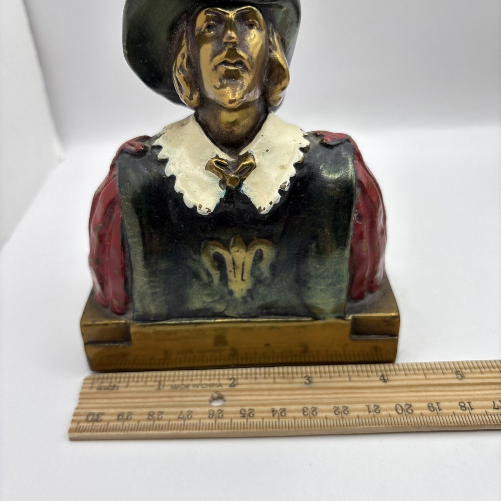 Bronze Herzel Shakespeare Bookends Vintage