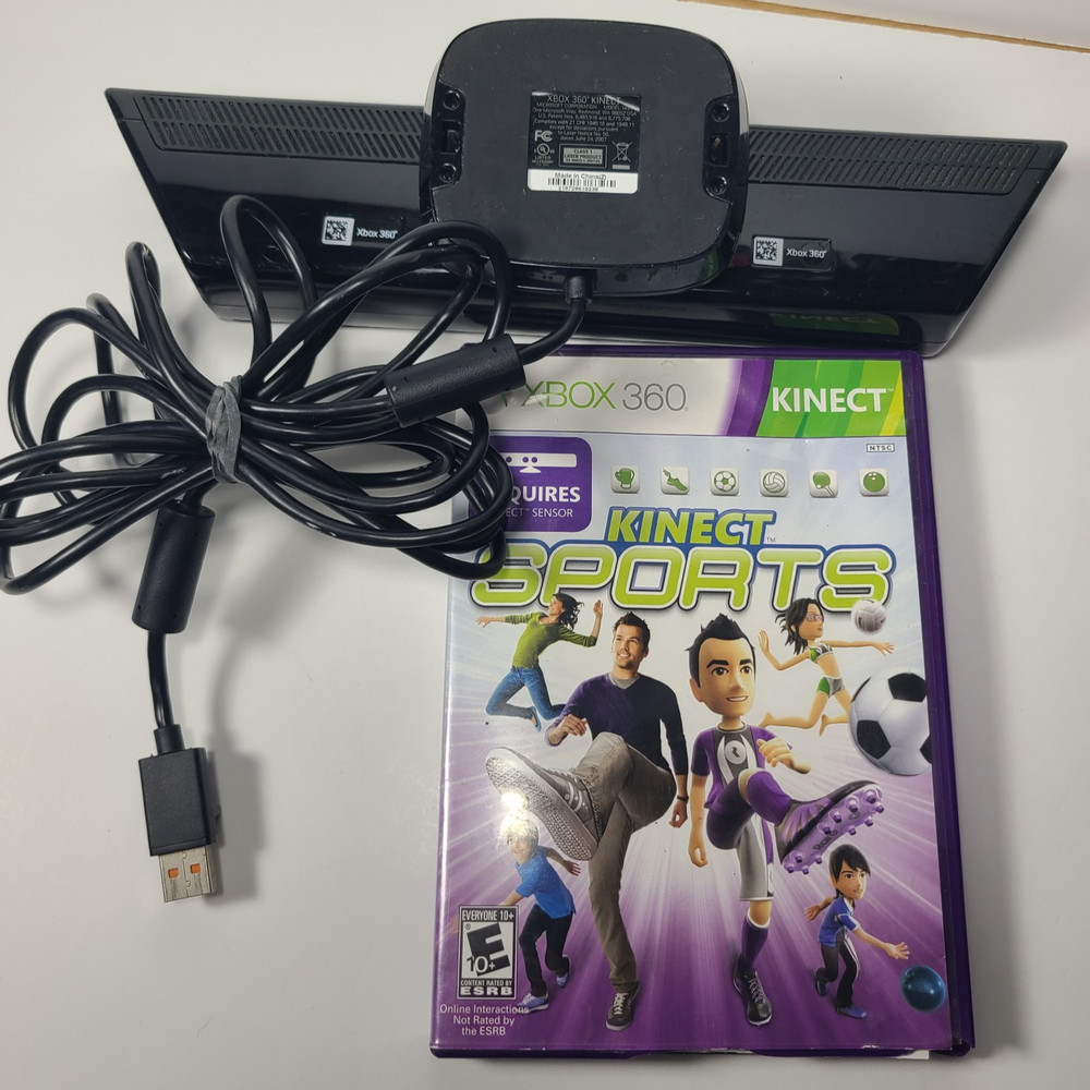 Microsoft Xbox 360 Kinect Sensor with Kinect Sports Game Complete
