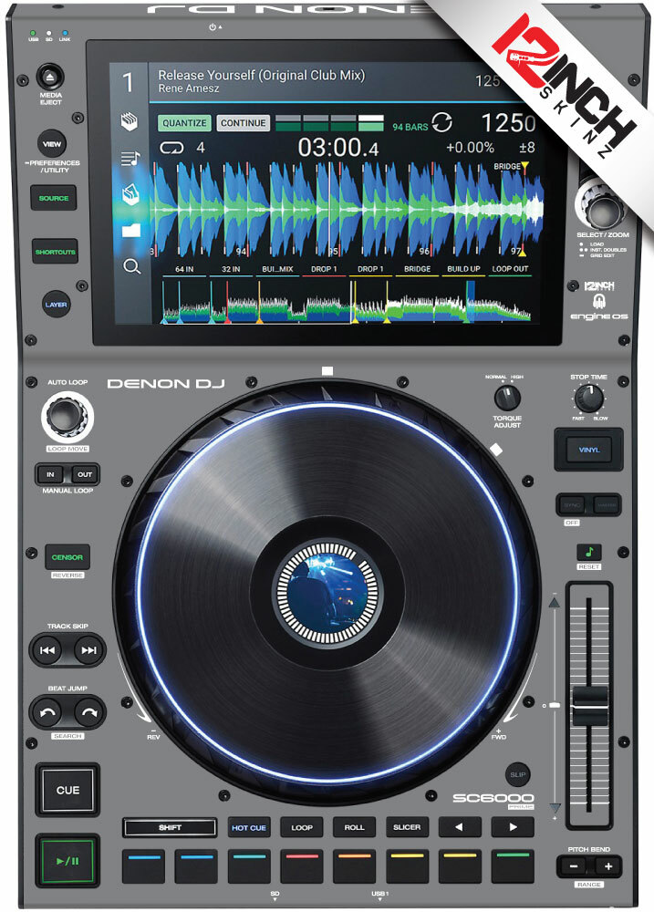 Denon SC6000/6000M Skin (Pair) Gray