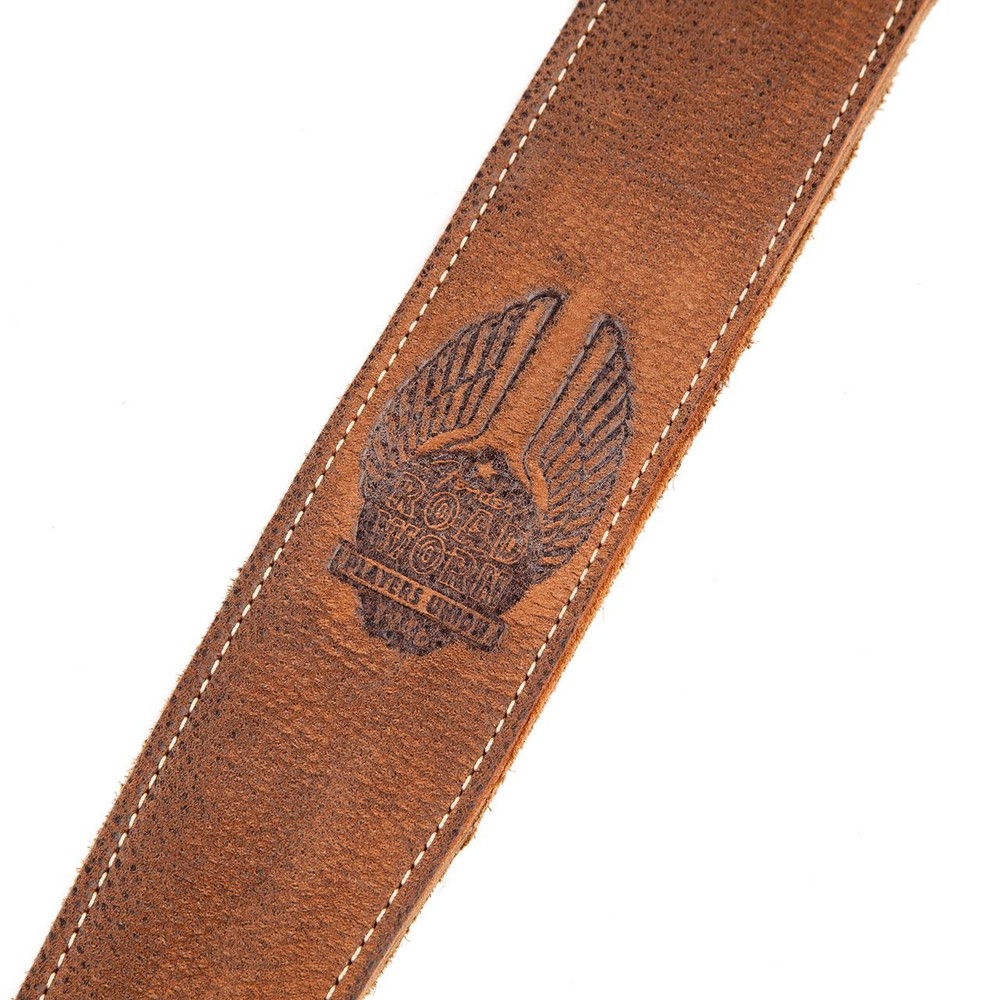 Fender Road Worn Leather Guitar Strap, Brown