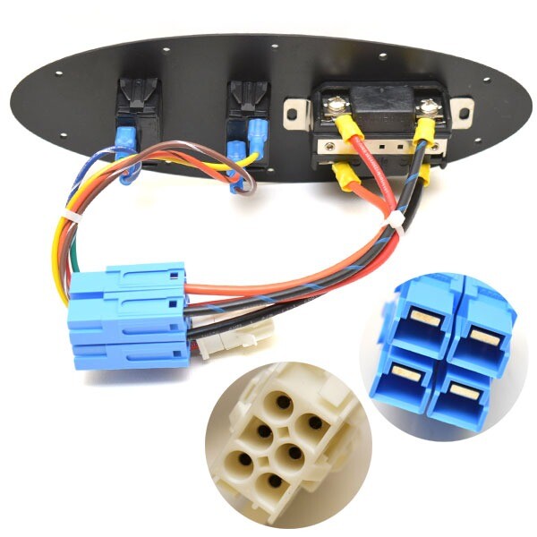 Four Winns Boat Switch Panel | w/ Trolling Motor Plugs 12/24VDC (Kit)