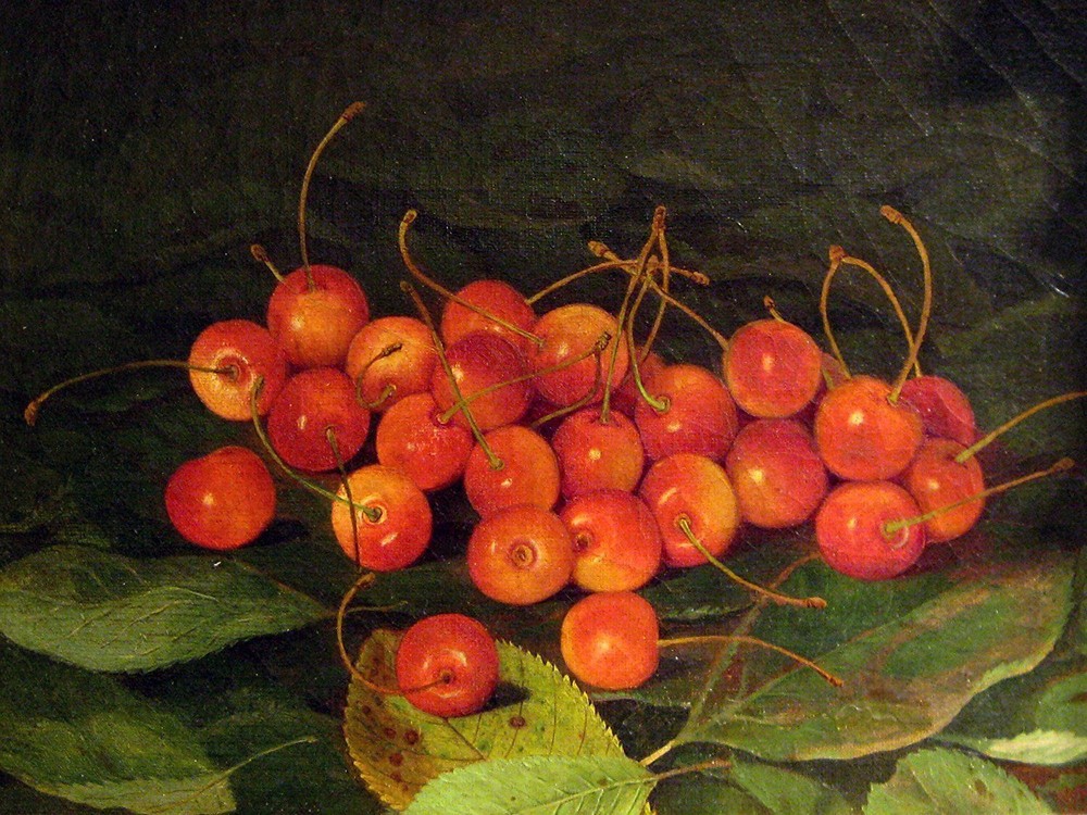 berry cherry on leaves Tile Mural Kitchen Bathroom Backsplash Marble Ceramic