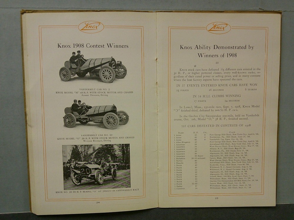 1909 Knox Sales Catalog