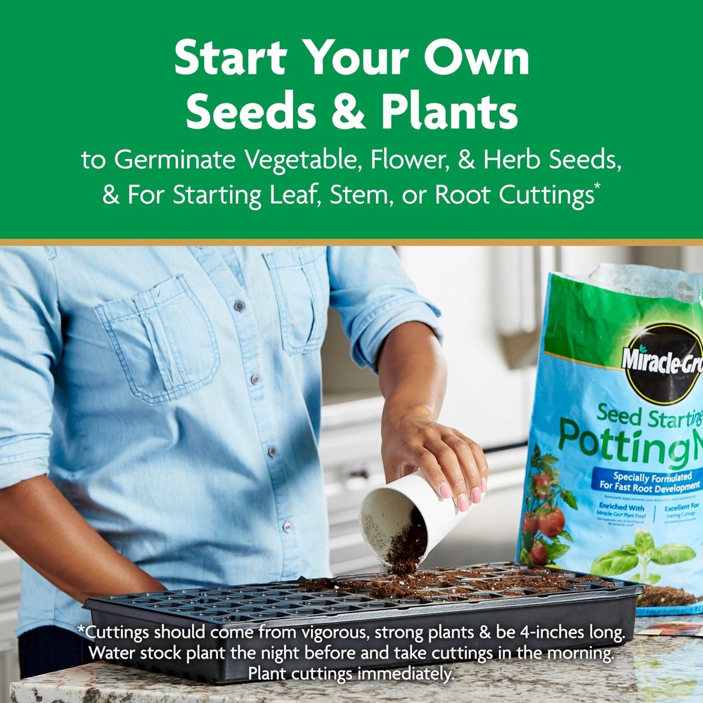 Seed Starting Potting Mix 8 qt 2-pack for Use in Containers Soil Medium
