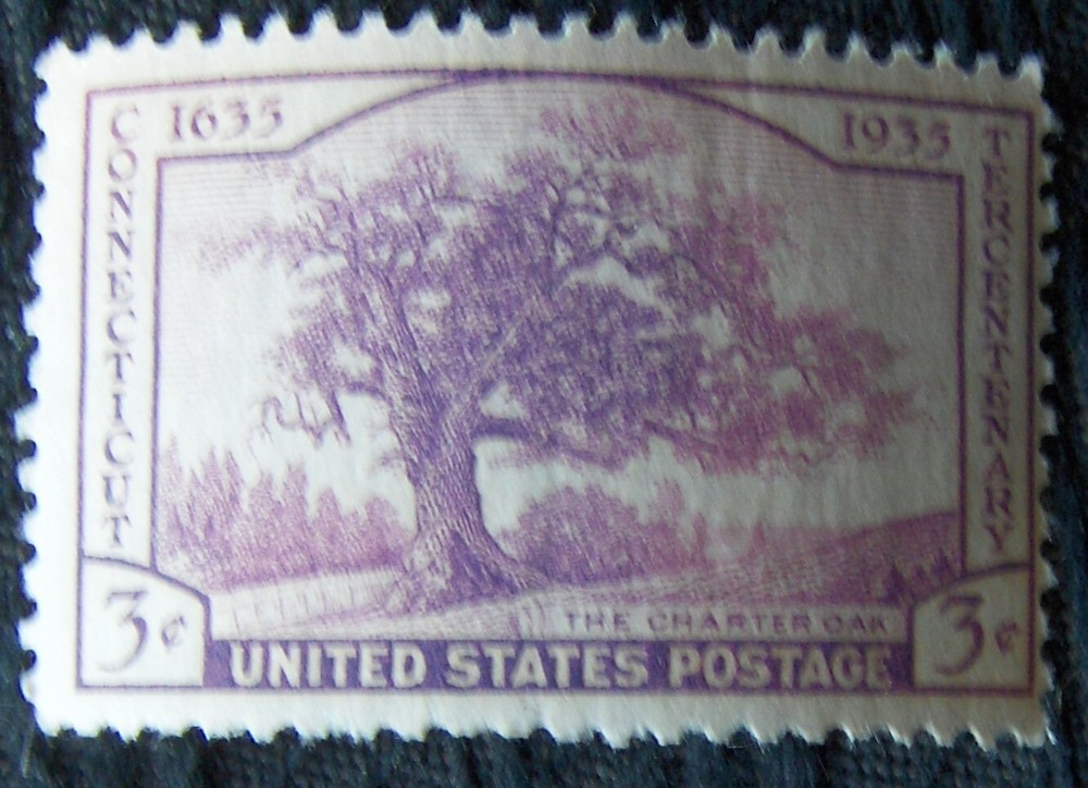 US 3¢ stamp SC #772 Connecticut Tercentenary MNH, 1935.