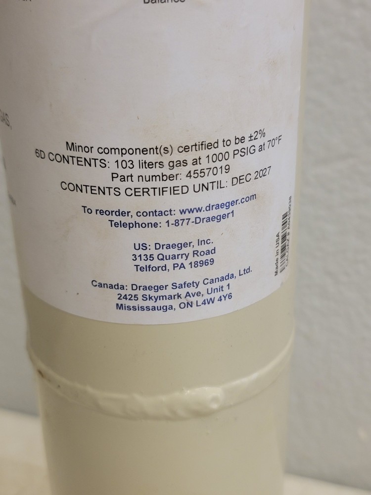 Dräger Zero Air Calibration Gas 4510058