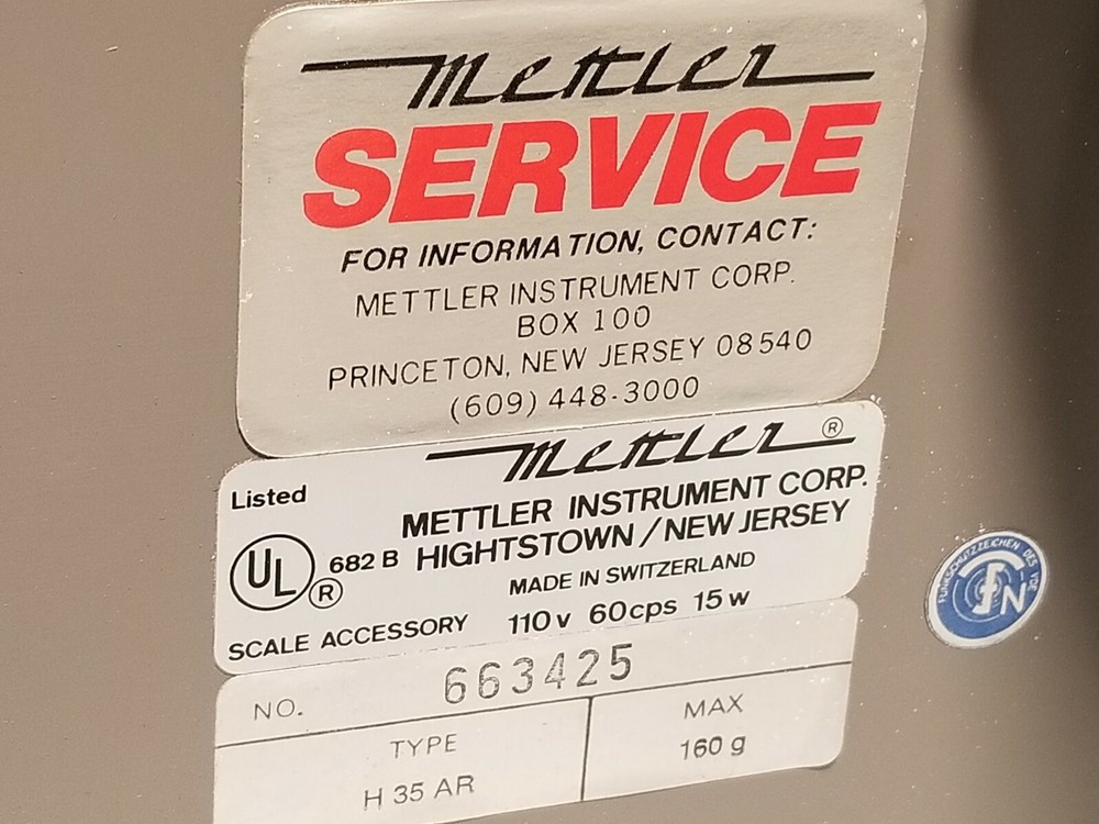 Mettler H35AR analytical balance