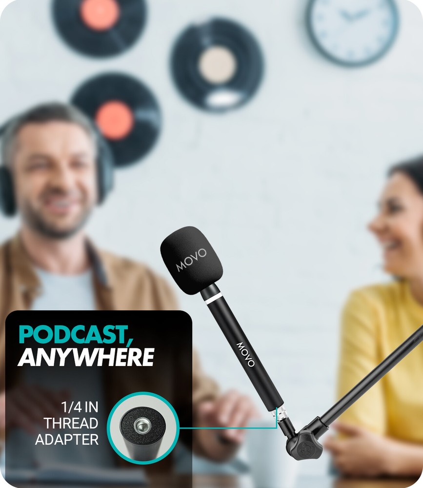 Movo WMX-HM2 Wireless Microphone Handle