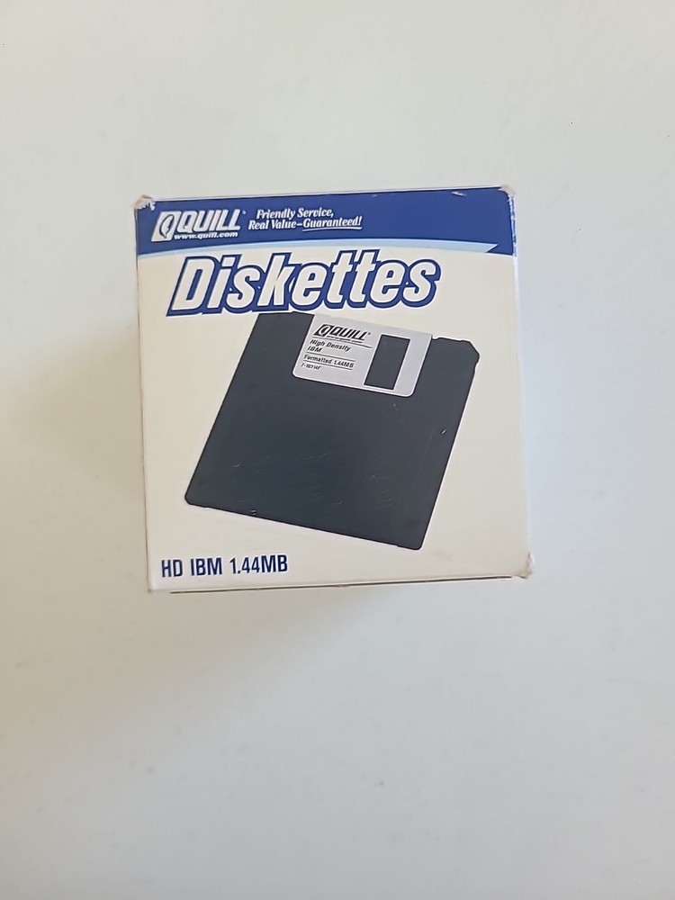 Quill 3.5 Diskette New Sealed 25ct