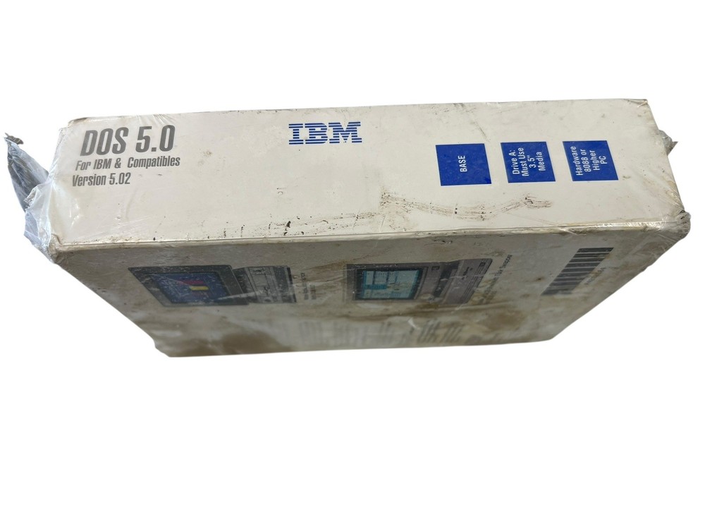 Microsoft MS-DOS 5.0 Sealed Damaged Box READ