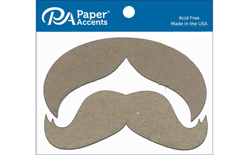 Chip Shape 8pc Mustache #1 Natural