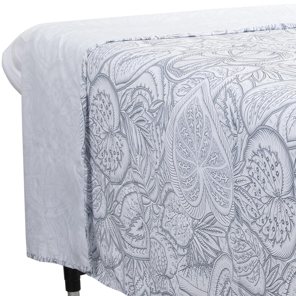 ForPro Premium Designer Microfiber Flat Sheet Island Tranquility Ultra-Light
