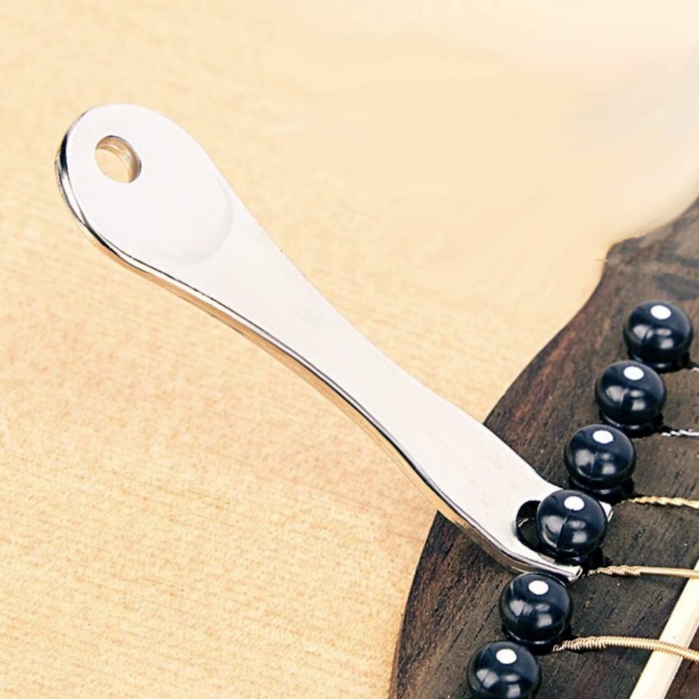 24 Acoustic Guitar Bridge Pins with Puller Saddle Nut Replacement Parts